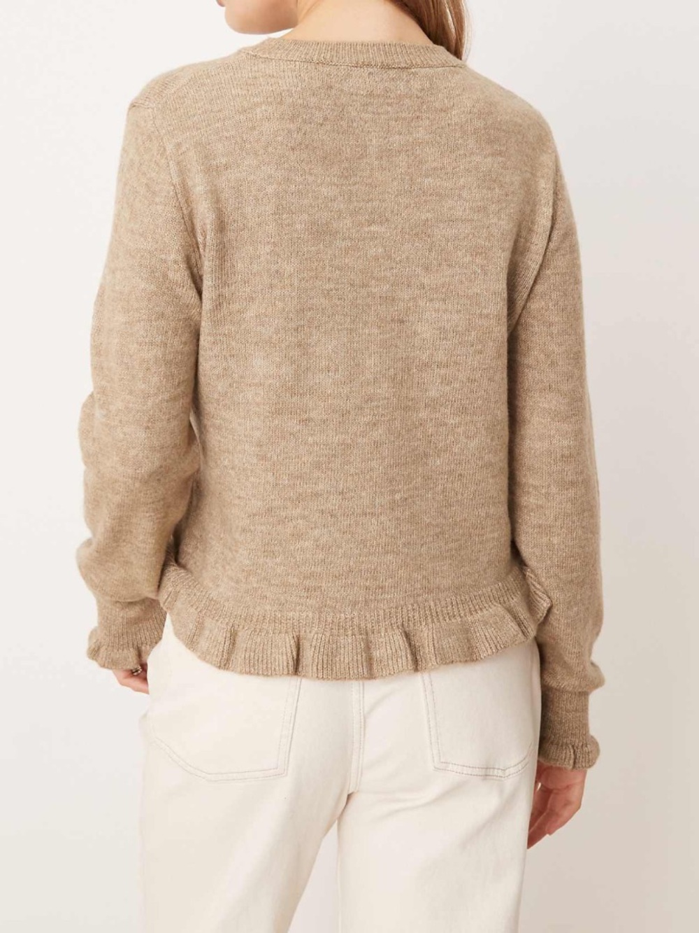 NWT ASOS JDY Knit Cardigan with Frill Details - Picture 4 of 5